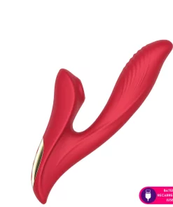 Vibrador ponto G com estimulador clitoriano