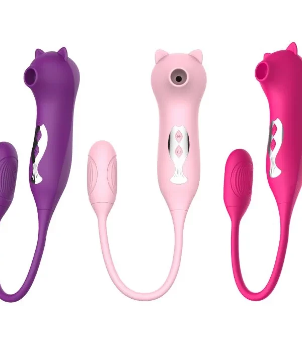 Vibrador dupla função formato Cat - PINK