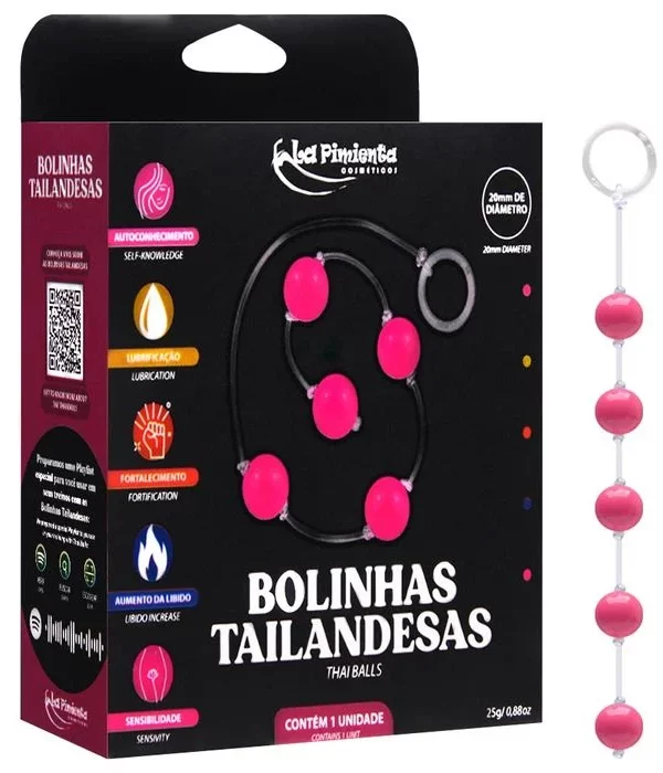 Bolinha Tailandesas P Thai Balls 2Cm - ROSA