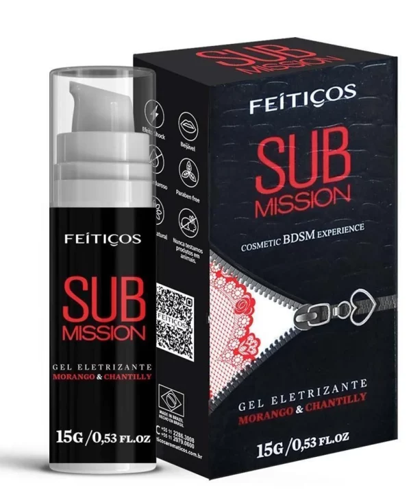 SUBMISSION GEL ELETRIZANTE BDSM BEIJÉVEL 15G