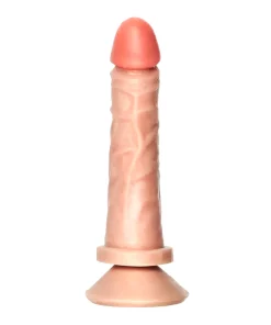 PRÓTESE MACIÇA CYBER SKIN LEONARD COM VENTOSA 17,5X4CM