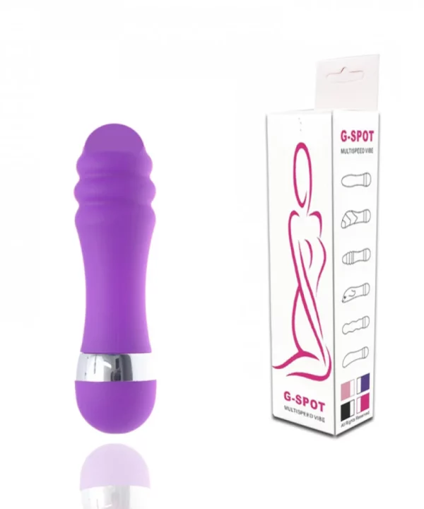 VIBRADOR MULTIVELOCIDADE COM ANÉIS - ROXO