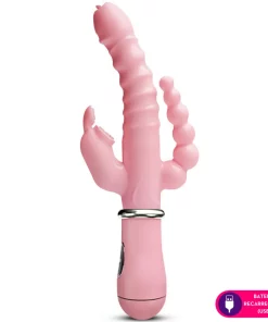 Vibrador estimulação tripla – Recarregável