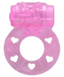 Anel Peniano Com Vibro Bichinho - ROSA