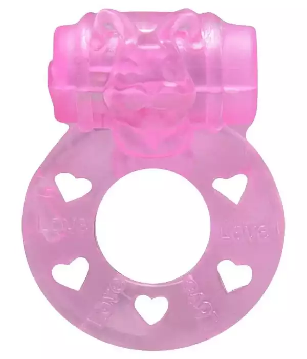 Anel Peniano Com Vibro Bichinho - ROSA