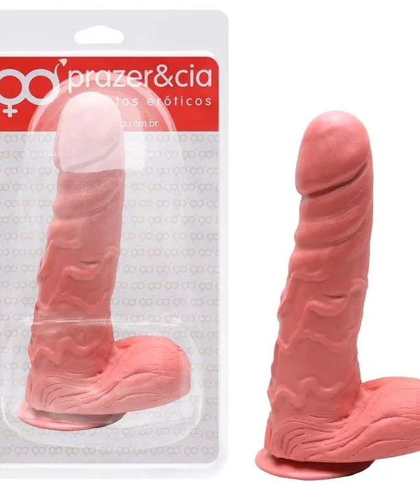 Pênis De Borracha Maciça 21 X 4,7Cm