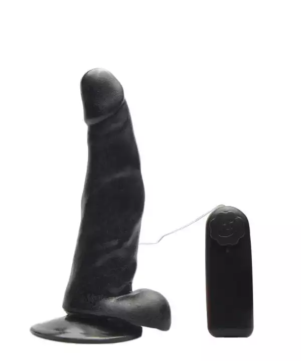 PROTESE COM VIBRO 17 X 3,5CM - PRETO