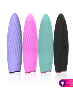 Cápsula vibratória aveludada RM5 recarregável -  ROSA