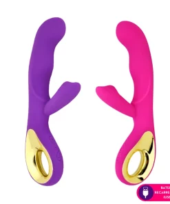 Vibrador ponto G com estimulador de clitóris – Sex Angel II - ROXO