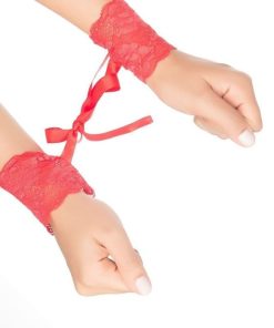 Algema Sensual Rendada - VERMELHO