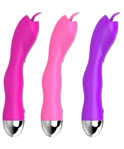 Vibrador estimulador ponto G com língua mágica - PINK