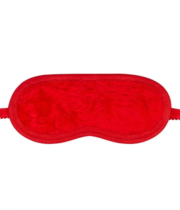 Venda Sensual Em Pelúcia - VERMELHO