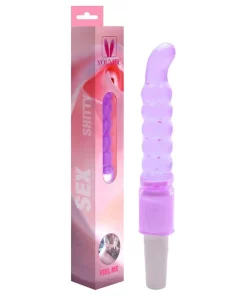 Vibrador Com Ondas Escalonadas 14 X 3Cm - ROXO