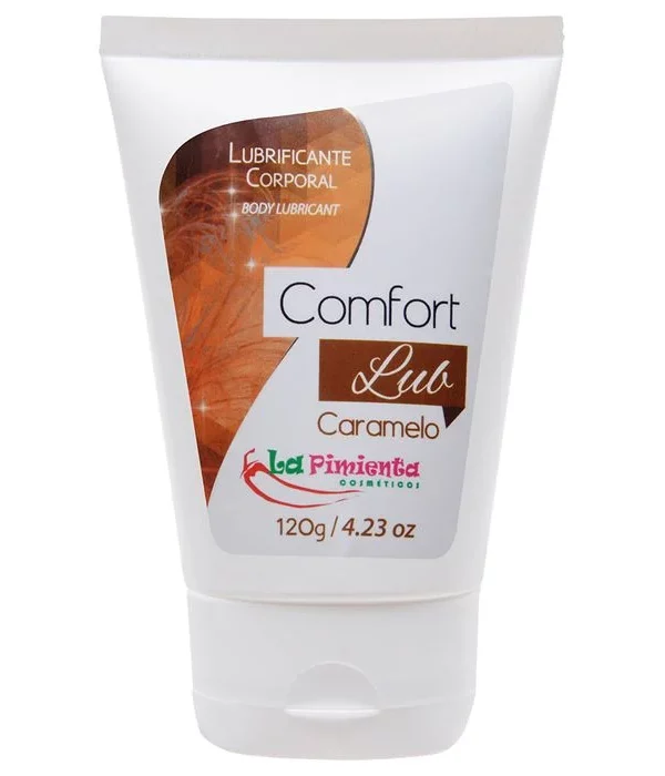 Lubrificante Comfort Lub Beijável 120G - CARAMELO
