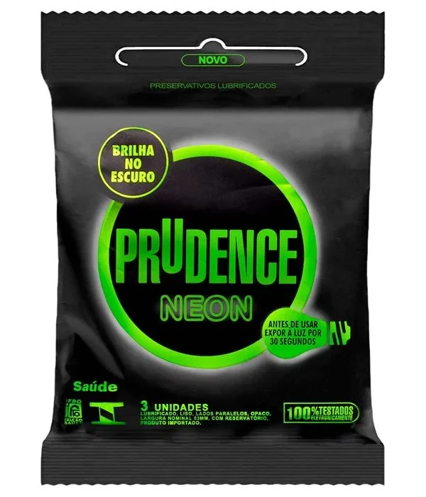 Preservativo Neon Com 3 Unidades