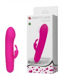 Vibrador em Silicone Ponto G com 10 Modos de Vibração PRETTY LOVE CAESAR