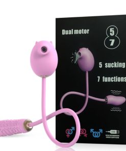 Vibrador Recarregável Duplo Possui 5 Modos de Ondas de Pressão – DUAL MOTOR