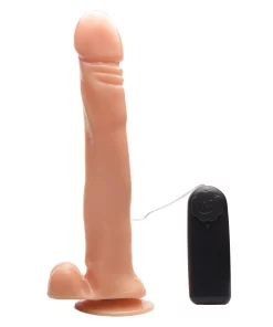 PROTESE COM VIBRO 26,5 X 3,8CM - BEGE