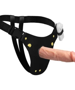 Cinta Peniana Pênis Realístico Vibrador 16,5 X 4,5Cm
