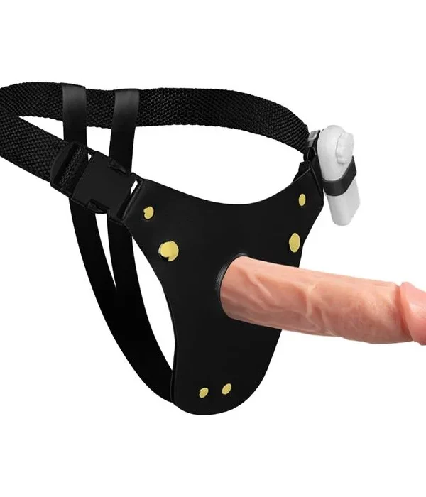 Cinta Peniana Pênis Realístico Vibrador 16,5 X 4,5Cm