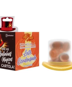 Six Ball Bolinha Beijável 6 Unidades -  LEITE CONDENSADO