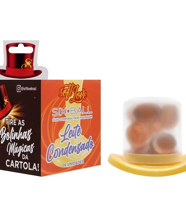 Six Ball Bolinha Beijável 6 Unidades - LEITE CONDENSADO