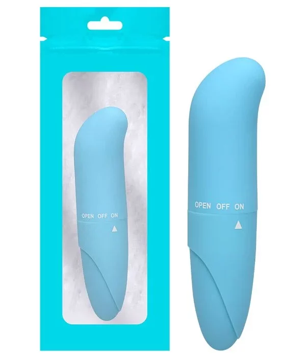 VIBRADOR PONTO G ABS AVELUDADO - TIFFANY AZUL