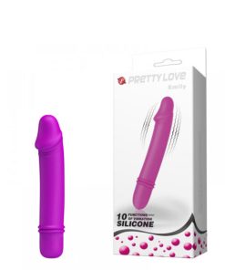 Mini Vibrador com Detalhe em Formato de Glande e 10 Modos de Vibração