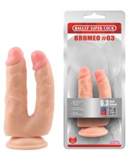Prótese Realística Dupla com Veias Salientes e Ventosa