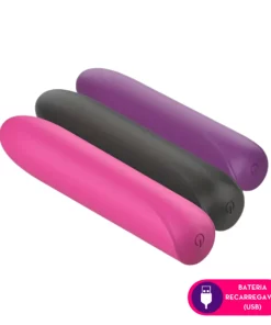 Cápsula vibratória recarregável XIVII - PRETO