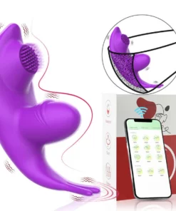 Vibrador de calcinha por aplicativo V69VL - ROXO