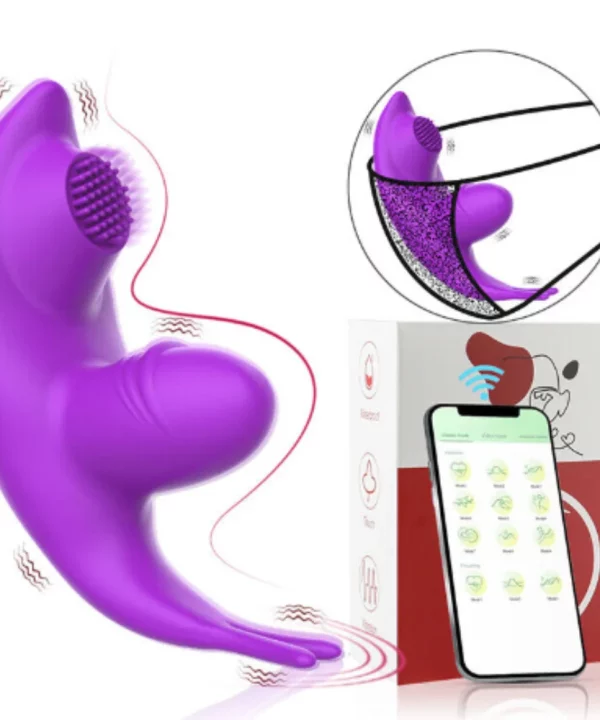 Vibrador de calcinha por aplicativo V69VL - ROXO