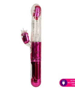 Vibrador vai e vem ponto G com estimulador clitoriano