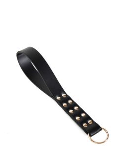 Chibata com Tira Dobrada e Empunhadura com Detalhes em Dourado