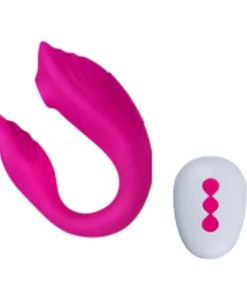 Vibrador casal com estimulador clitoriano P8Y