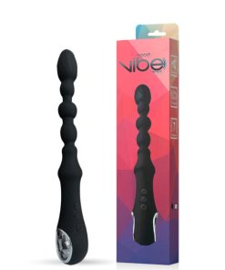 Vibrador Recarregável Escalonado Flexível com Alça Metalizada