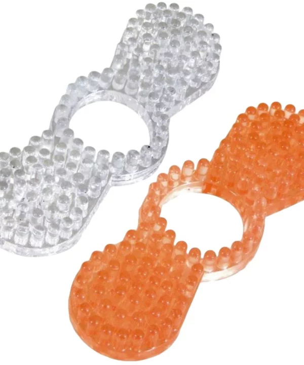 ANEL ESTIMULADOR DUAL - TRANSPARENTE