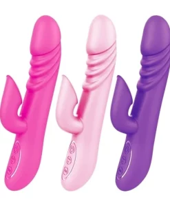 Vibrador ponto G com estimulador clitoriano - PINK