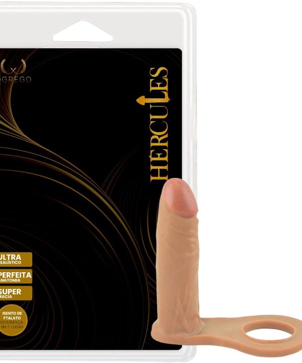 Anel Companheiro Hércules  Realístico 11 x 2,7 cm – Dupla Penetração e Sustentação