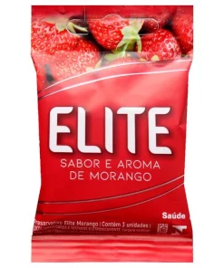 Preservativo Elite Morango 03 Unidades Blowtex