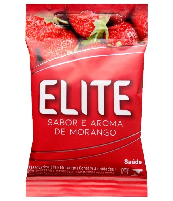 Preservativo Elite Morango 03 Unidades Blowtex