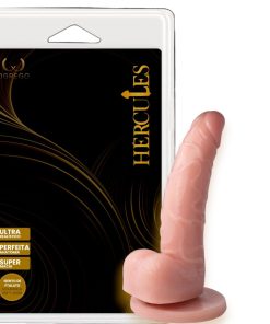 Hermes – Prótese Realística 14 x 3,5 cm – Com Escroto e Ventosa Estável
