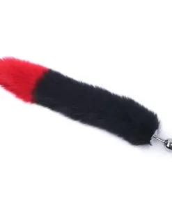 Plug anal de aço com cauda