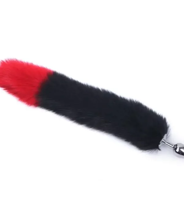 Plug anal de aço com cauda