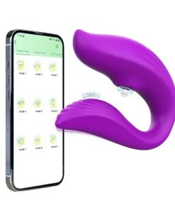 Vibrador casal por aplicativo - ROXO