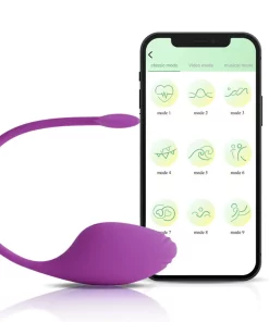 Cápsula vibratória por aplicativo 5K - ROXO