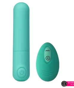 Cápsula vibratória revestida em silicone liquido com controle remoto