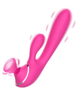 Vibrador para Casal com Sugador de Clitóris - PINK