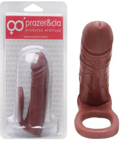 Anel Pênis De Borracha Maciça 13,7 X 3Cm - CHOCOLATE