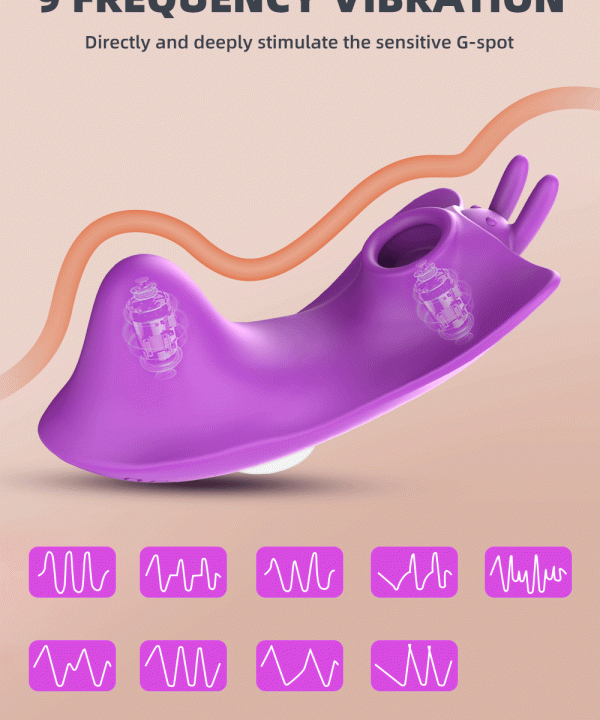 Vibrador de Calcinha Butterfly com Sucção e Imã - k4